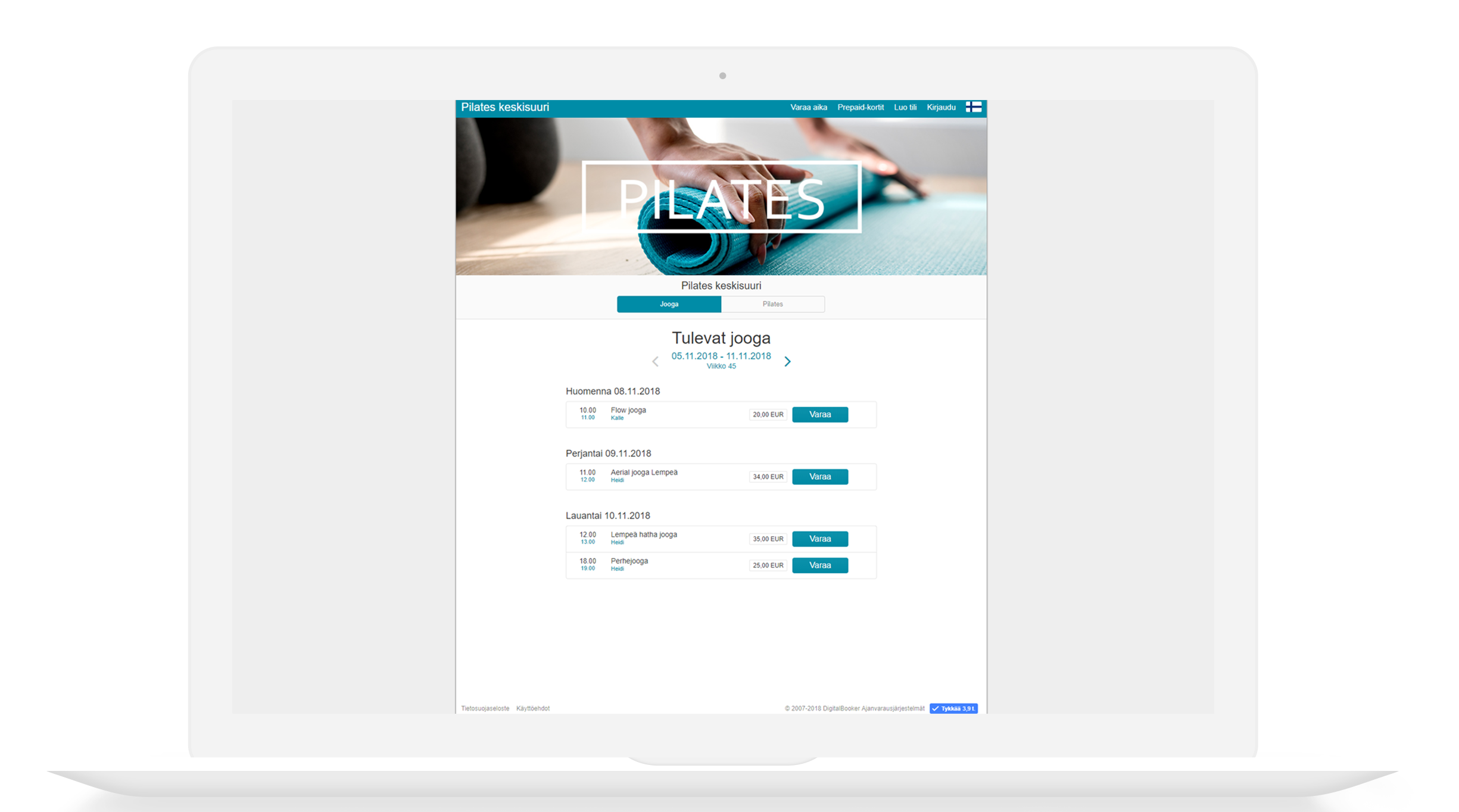 ajanvarausjärjestelmä koneella_jooga_keskisuuri