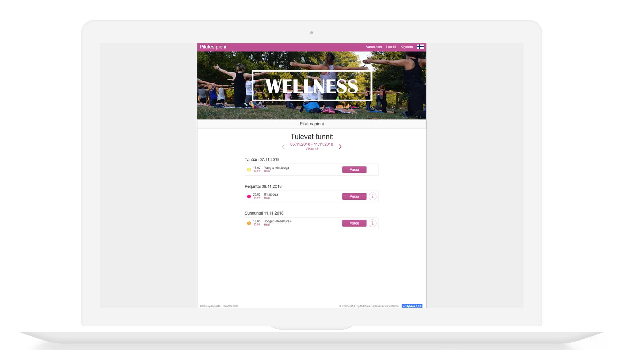 ajanvarausjärjestelmä koneella_jooga_pieni